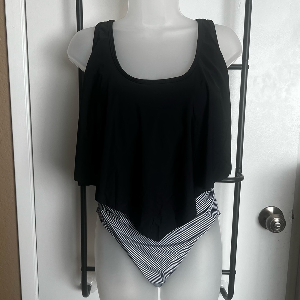 Beachsissi High Waisted Tummy Control Tankini set